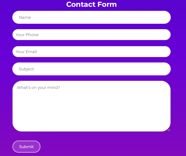 Contact Form